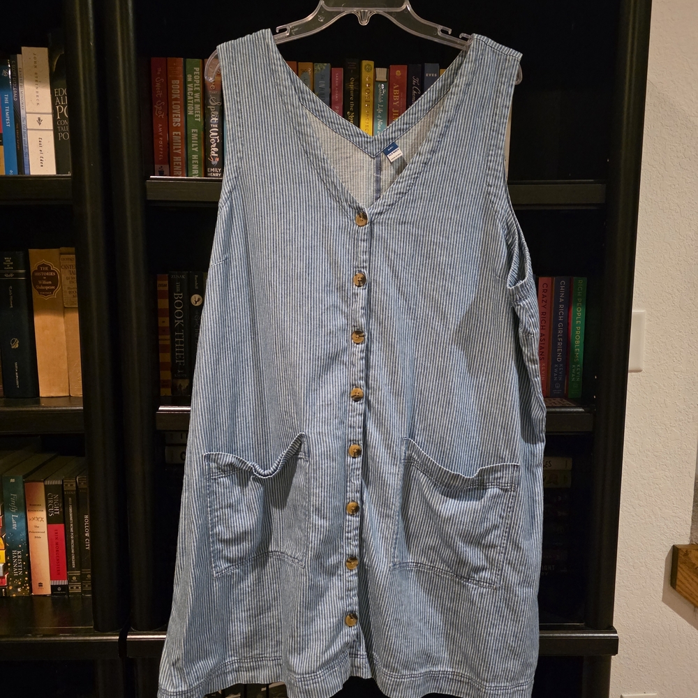 Old Navy Blue Striped Mini Dress